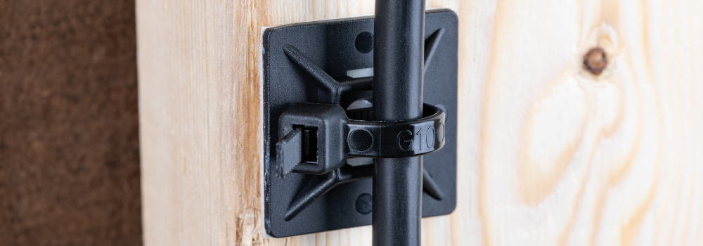 Mount it. Reduce the risk of tripping or wire malfunction by mounting your cables.
