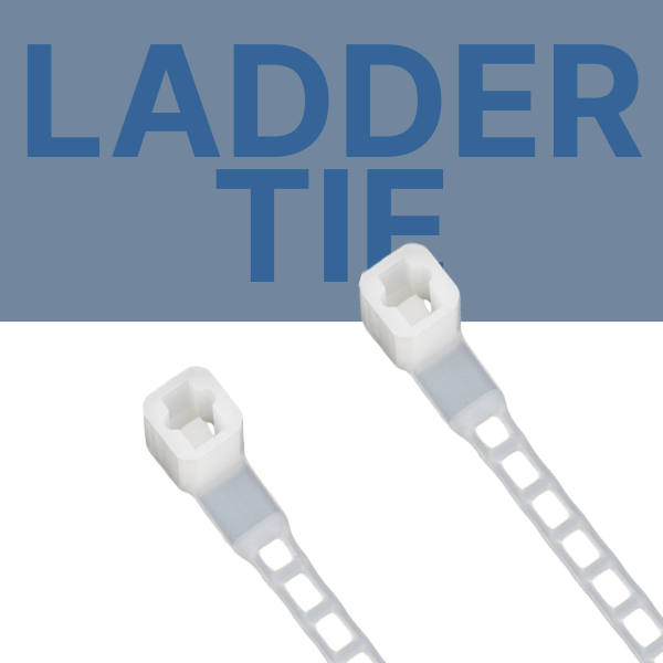Ladder Ties are more flexible than typical cable ties, making them great for bundling cables in hard-to-reach places. Their durable lock keeps bundles that are prone to vibration sturdy and secure. Composed of less plastic than average cable ties, ladder ties are lightweight and environmentally conscious.
