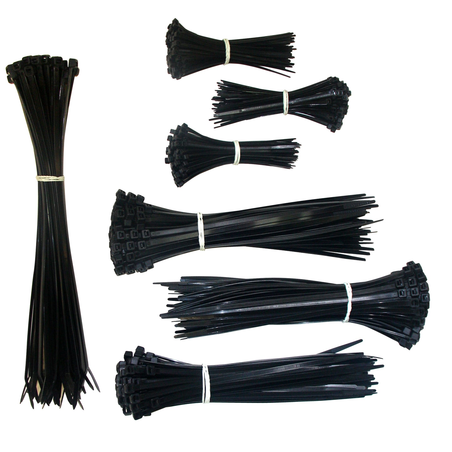 Mini & Standard Cable Tie Assortment Tube (4 in. , 8 in. , 11. ) 650pc