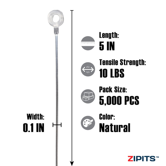 5 in. Loop Lock Tie 10 lbs. Strength 5,000PC Natural