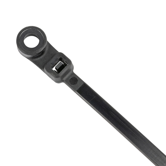 8 in. Screw Mount Cable Ties 50 lbs. Strength 100pc